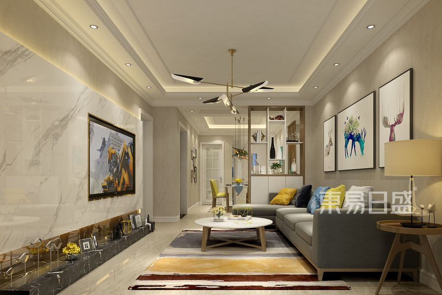 北歐風格客廳裝修設(shè)計效果圖_2019裝修案例圖片-東易日盛裝飾集團官網(wǎng)
