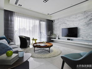 宜家簡潔客廳大理石背景墻裝修設(shè)計