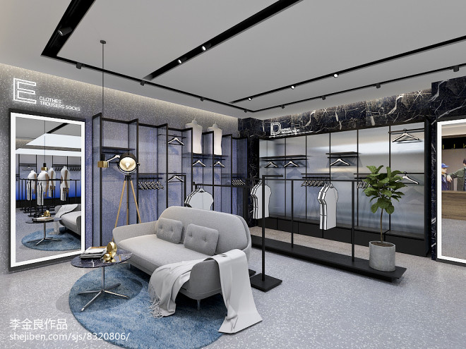 服裝店設(shè)計-唐獅第三代形象-裝修設(shè)計效果圖-空舍設(shè)計設(shè)計師作品-設(shè)計本