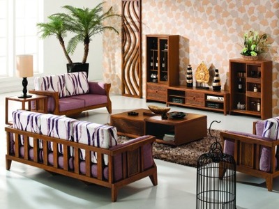 實木客廳壁柜裝修效果圖與裝飾設計